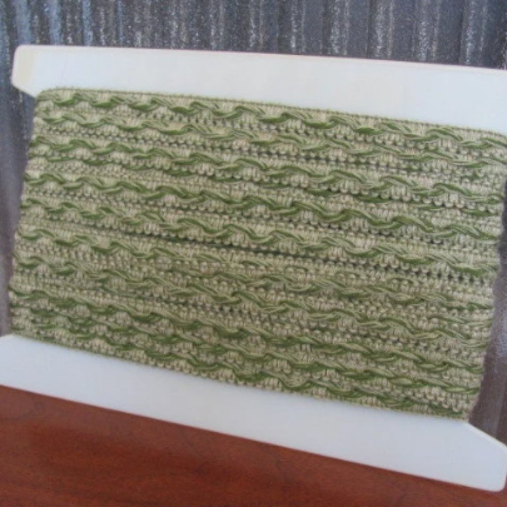 Shades of Green Trim - Woven Trim - 15.5 yards - Lace - Decor - Sewing -Curtains